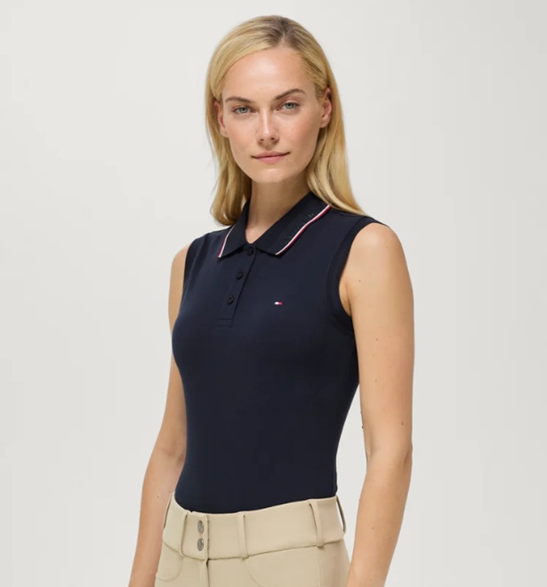 POLO SMANICATA CORDOVA TOMMY HILFIGER EQUESTRIAN Donna, Polo da allenamento 